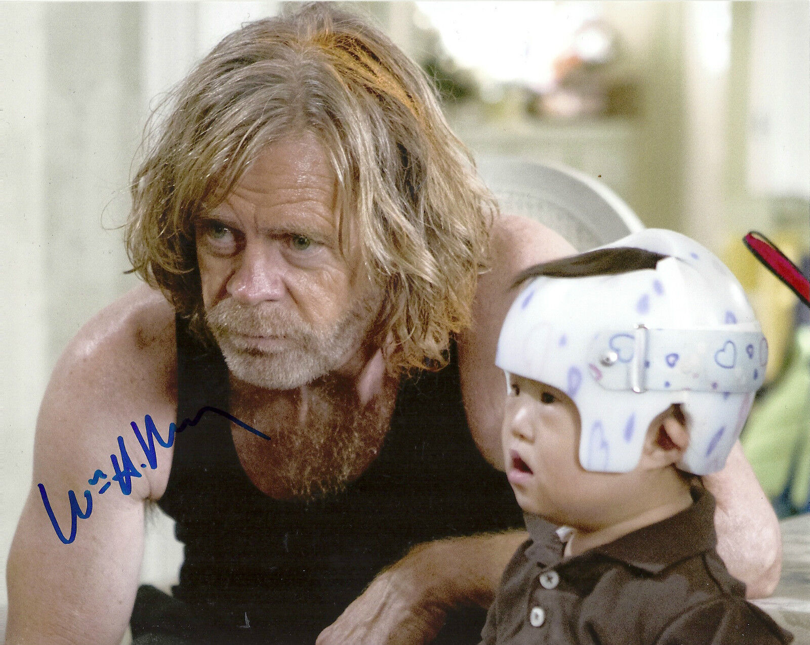 WILLIAM H MACY 'SHAMELESS' FRANK GALLAGHER SIGNED 8X10 PICTURE *COA 1