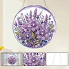 Kit d&eacute;coratif de soleil en diamant floral violet 7,87x7,87 in
