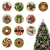 DIY Wooden Diamond Painting Christmas Ornaments Kit 12Pcs Resin Gem Holiday