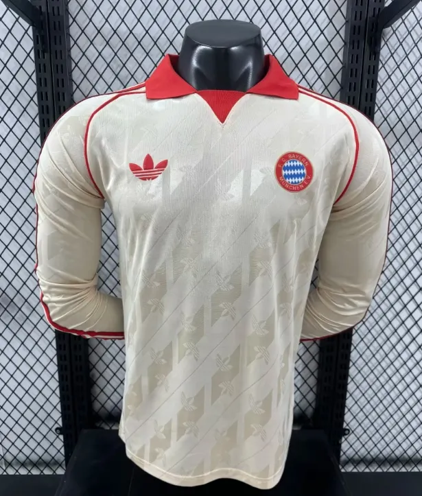 2425 season Bayern long-sleeved retro jersey player version