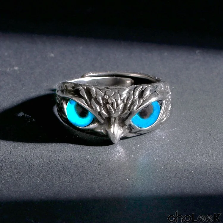 Men's Casual Retro Owl Open Ring