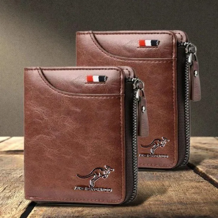 Fossy Multi-Function Waterproof Leather RFID Blocking Wallet 