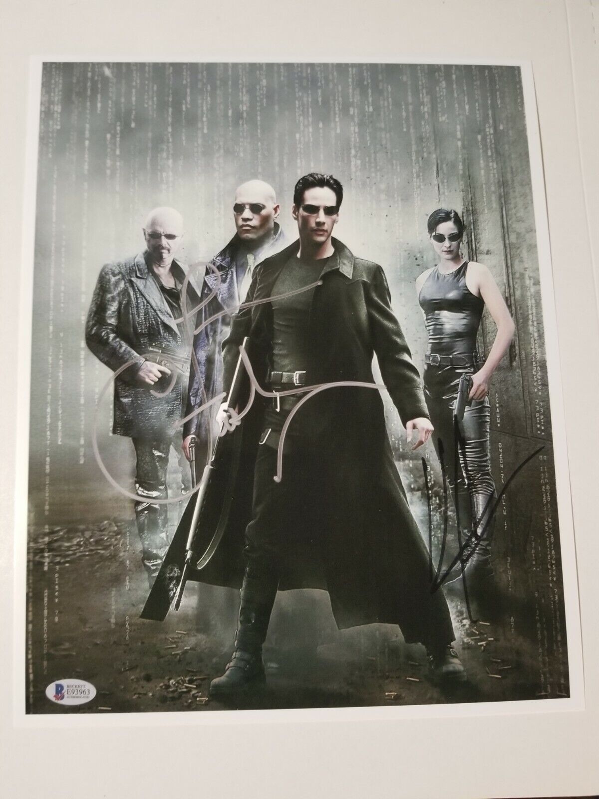 Matrix Cast Signed 8x10 Photo Poster painting RP -  Shipping!! Reeves