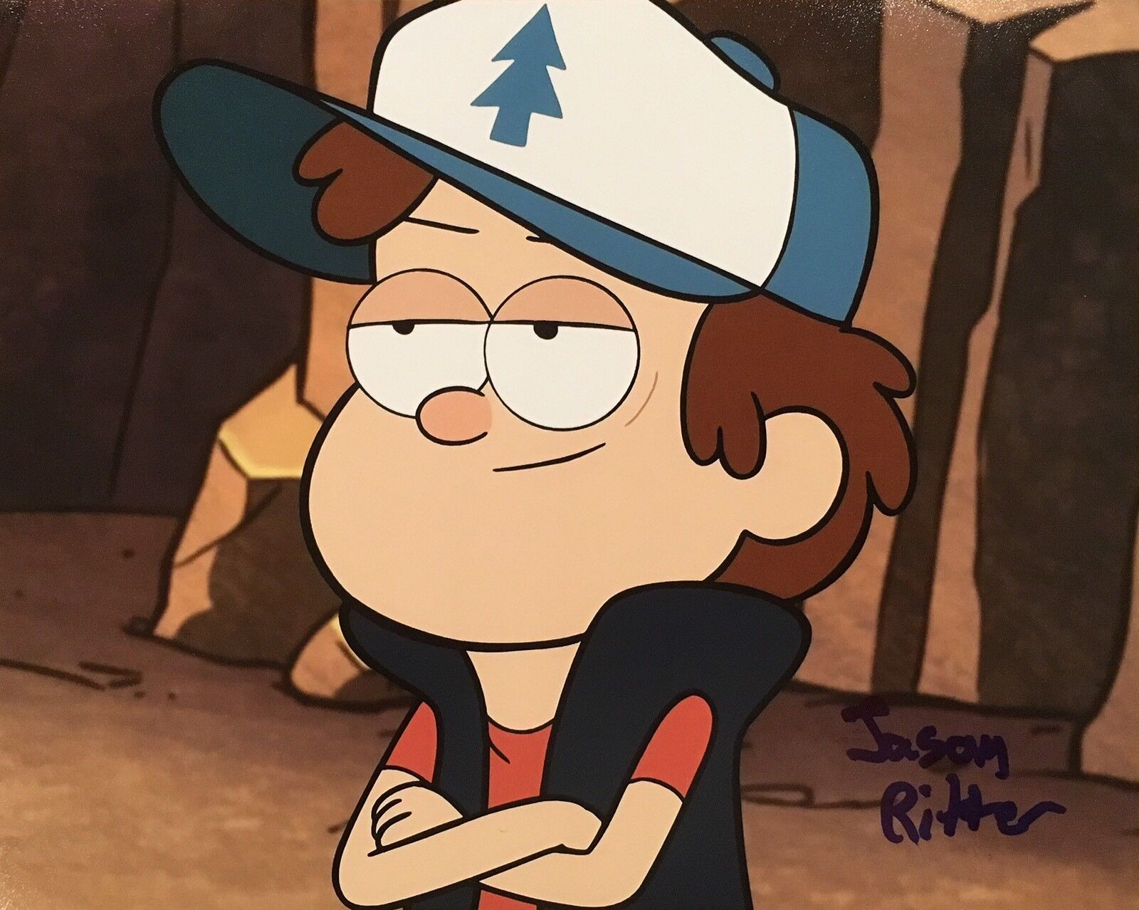 W/ PROOF! JASON RITTER Signed Autographed 8x10 Photo Poster painting GRAVITY FALLS DIPPER PINES