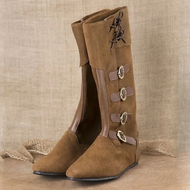 Medieval Renaissance Shoes Fancy Dress Men's Unisex Celtic Pirate Halloween Carnival Masquerade Party / Evening LARP Ren Faire Adults' Shoes