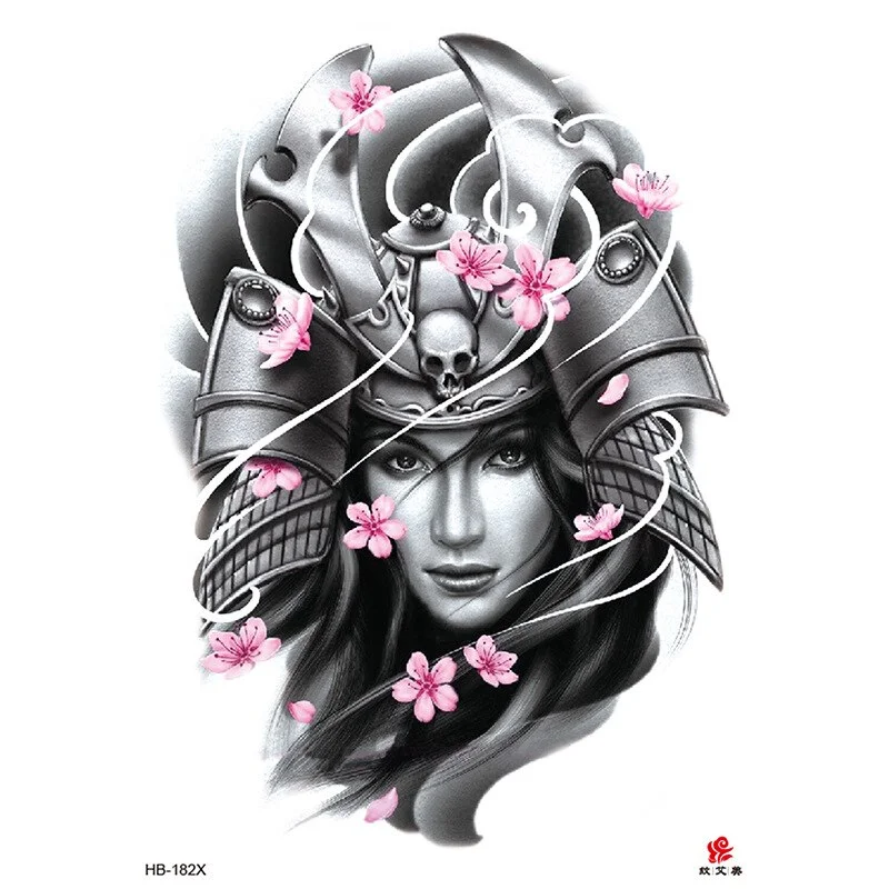 Sdrawing Forest Tattoo Sticker for Men Tiger Wolf Tattoo Death Skull Temporari Tattoo Skeleton Naked Girls Fake Tatoo for Women