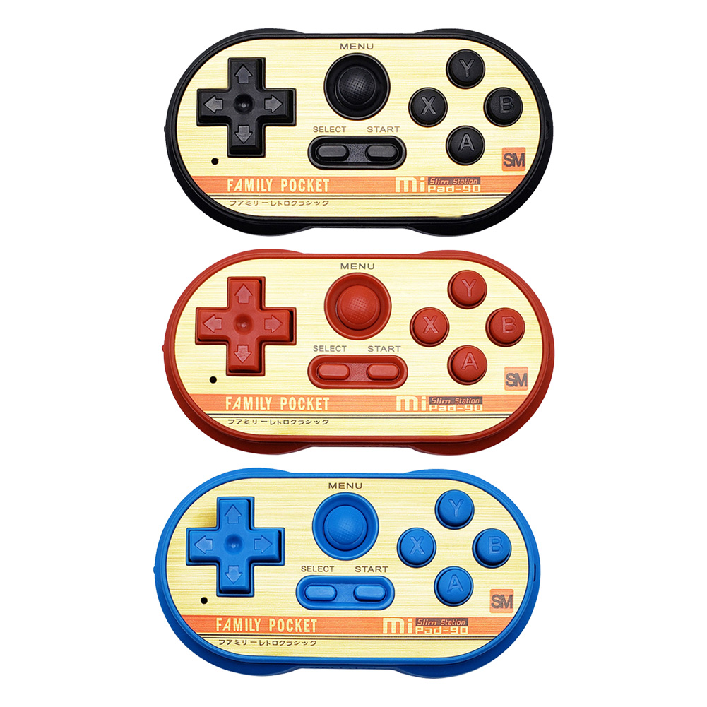 

MIPAD 90 SM 8 Bit Handheld Mini Game Console 20 Video Games Doubles Player, Black, 501 Original