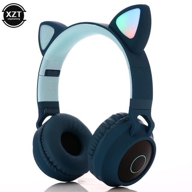 Wireless Cat Ear Bluetooth 5.0 Headphones LED Noise Cancelling Bluetooth Headset