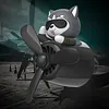 Cartoon Car Fragrance with 2 Fragrances Vent Perfume Gift for Friends (Black)