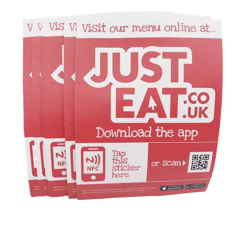 Custom printing NFC Window Sticker for promotions