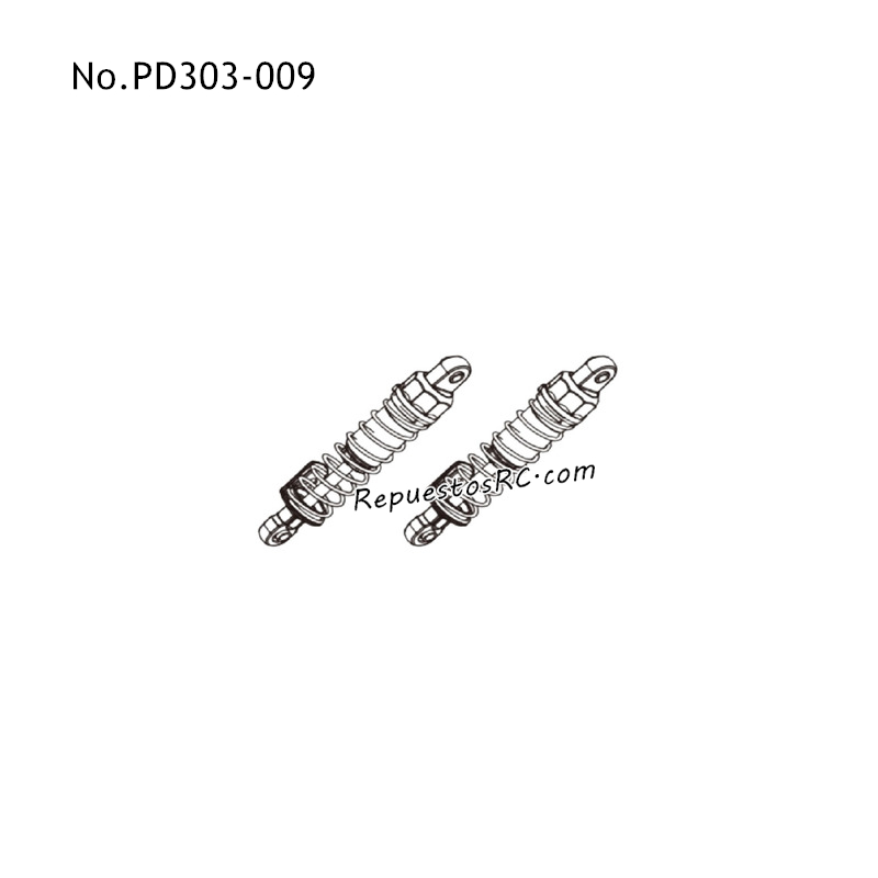 PD RACING TR16ii Piezas para Coches RC Amortiguador PD303-009