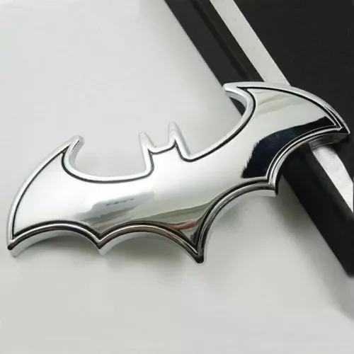 Dronehint 1x 3D Metal Chrome Batman Emblem Badge Sticker Decal Trims Parts Car Accessories (For: Mini) Parts