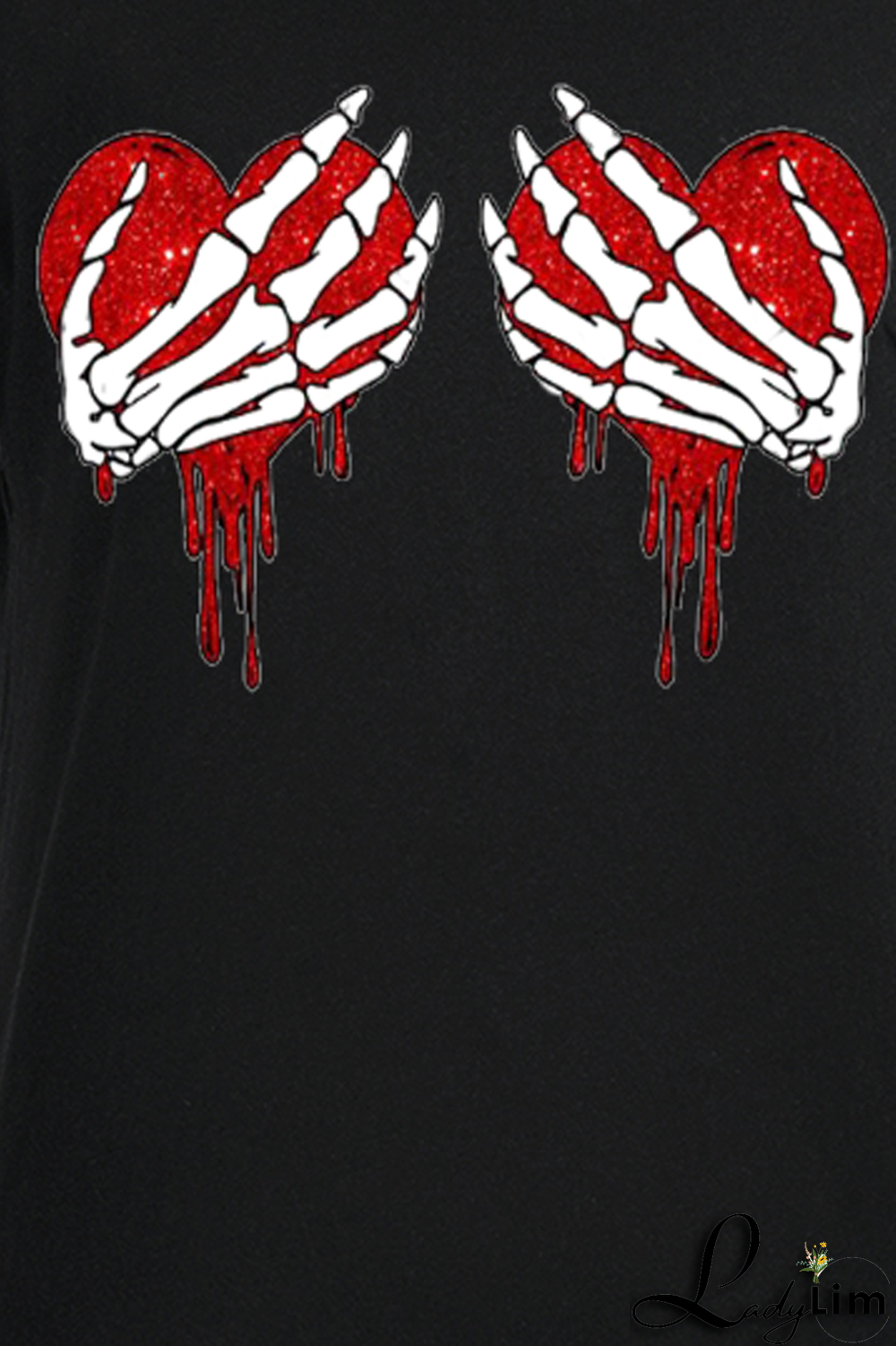 White Fashion Print Patchwork O Neck T-Shirts