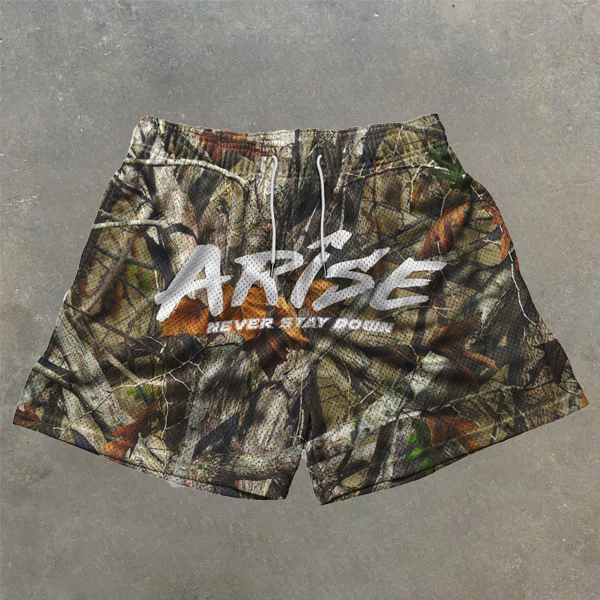 Sopula Vintage Stylish Jungle Graphic Casual Street Mesh Shorts - Sopula｜Premium Graphic Tees & Graphic Clothing