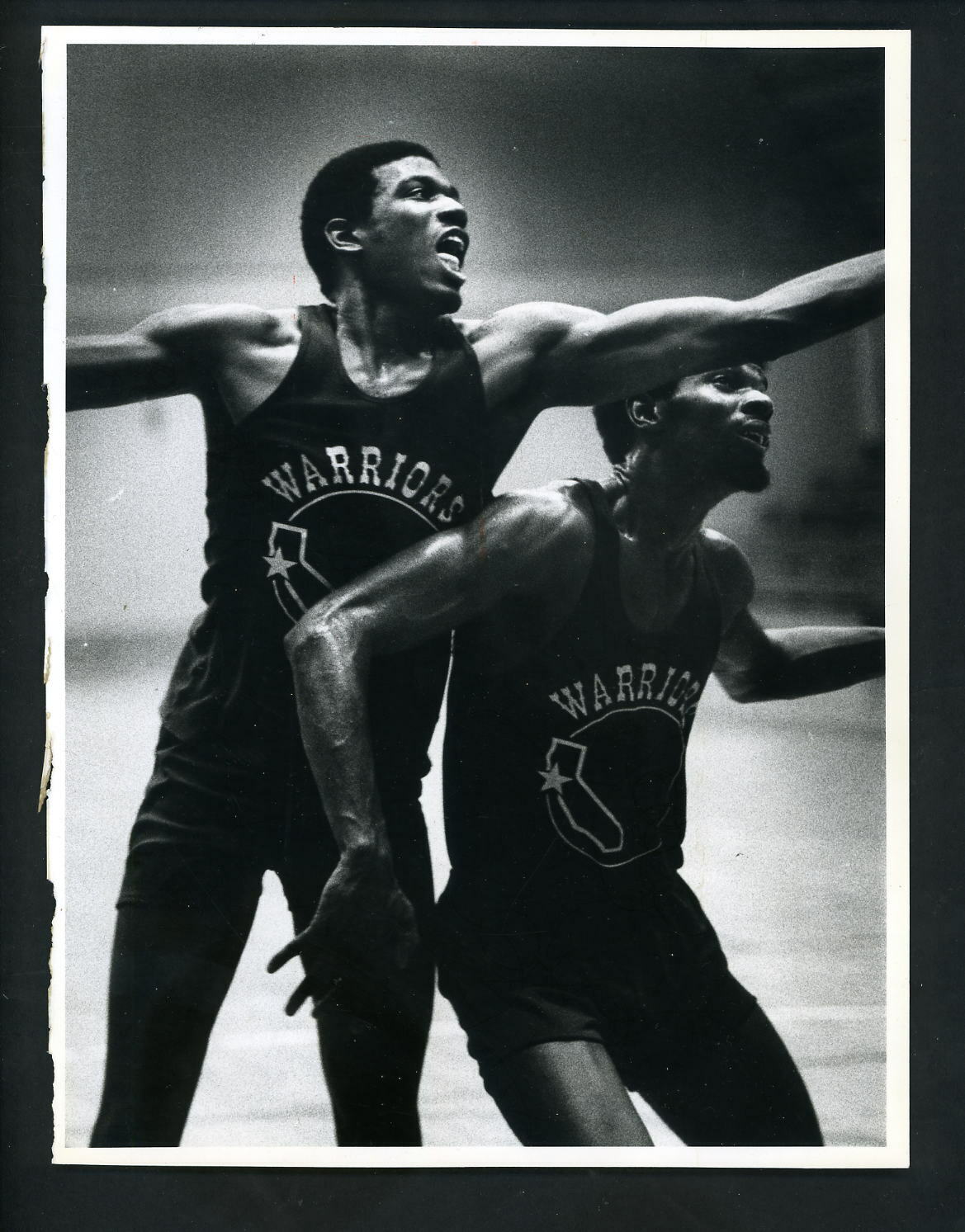 Bernard King & George Lett 1980 Type 1 Press Photo Poster painting Golden State Warriors