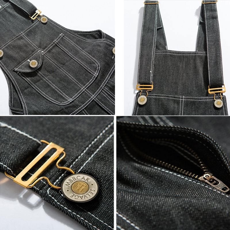 Vintage Red Ear Denim Baggy Overalls