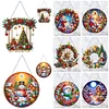 Double Sided Effect Christmas Special Shape Snowman Diamond Painting Hanging Pendant Decor Kit