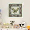 Butterfly Geometric Figure-14CT Stamped Cross Stitch 36*36cm/14.17*14.17in tapestrymarket