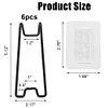 6 Pcs Picture Frame Bracket with Self-Adhesive Photo Frame Bracket Display Stand