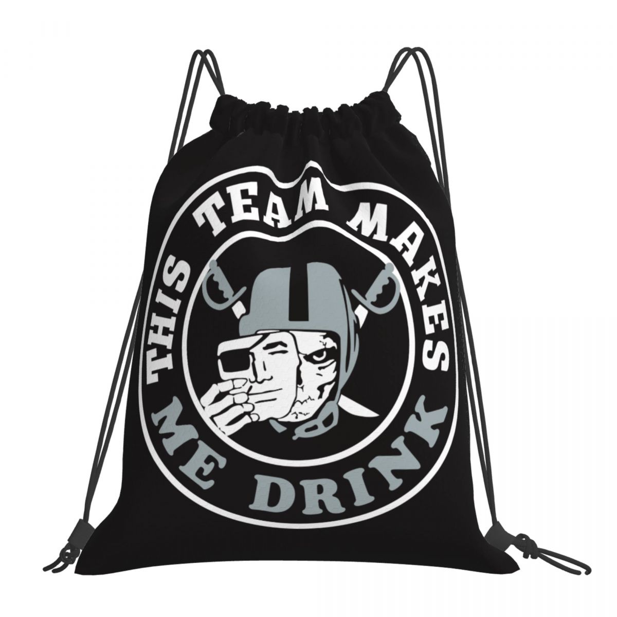 Las Vegas Raiders Makes Me Drink Drawstring Bags for School Gym