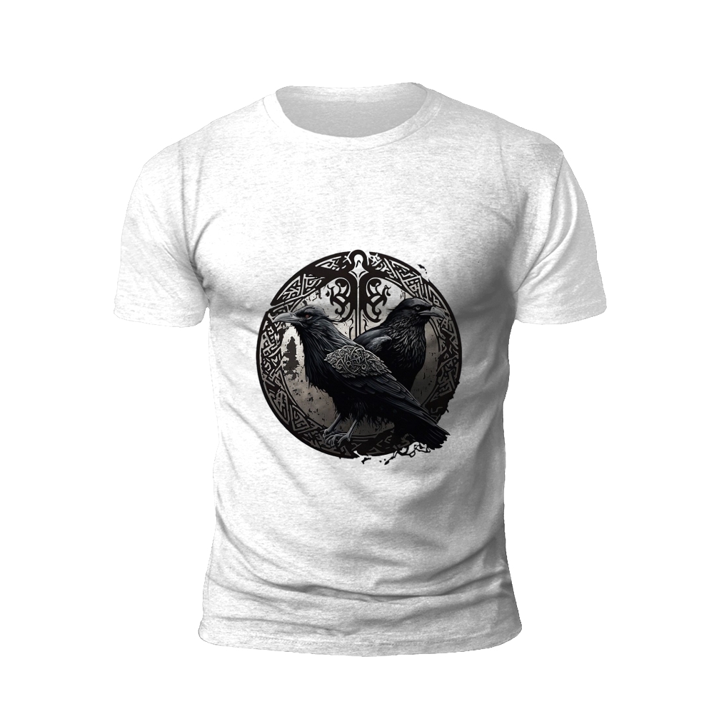 Raven's Circle T-Shirt: The Norse Echoes