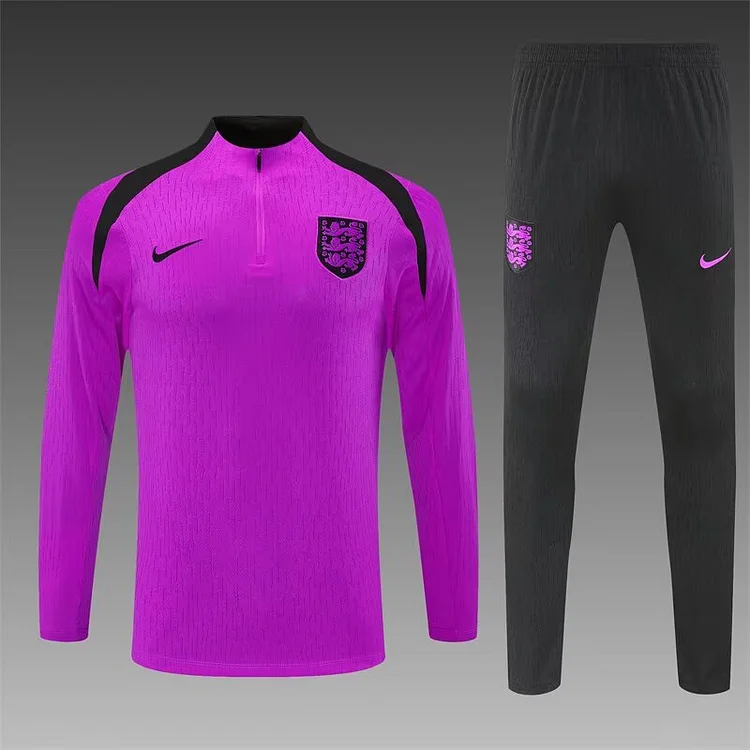 25/26 England purple long sleeve training shirt -