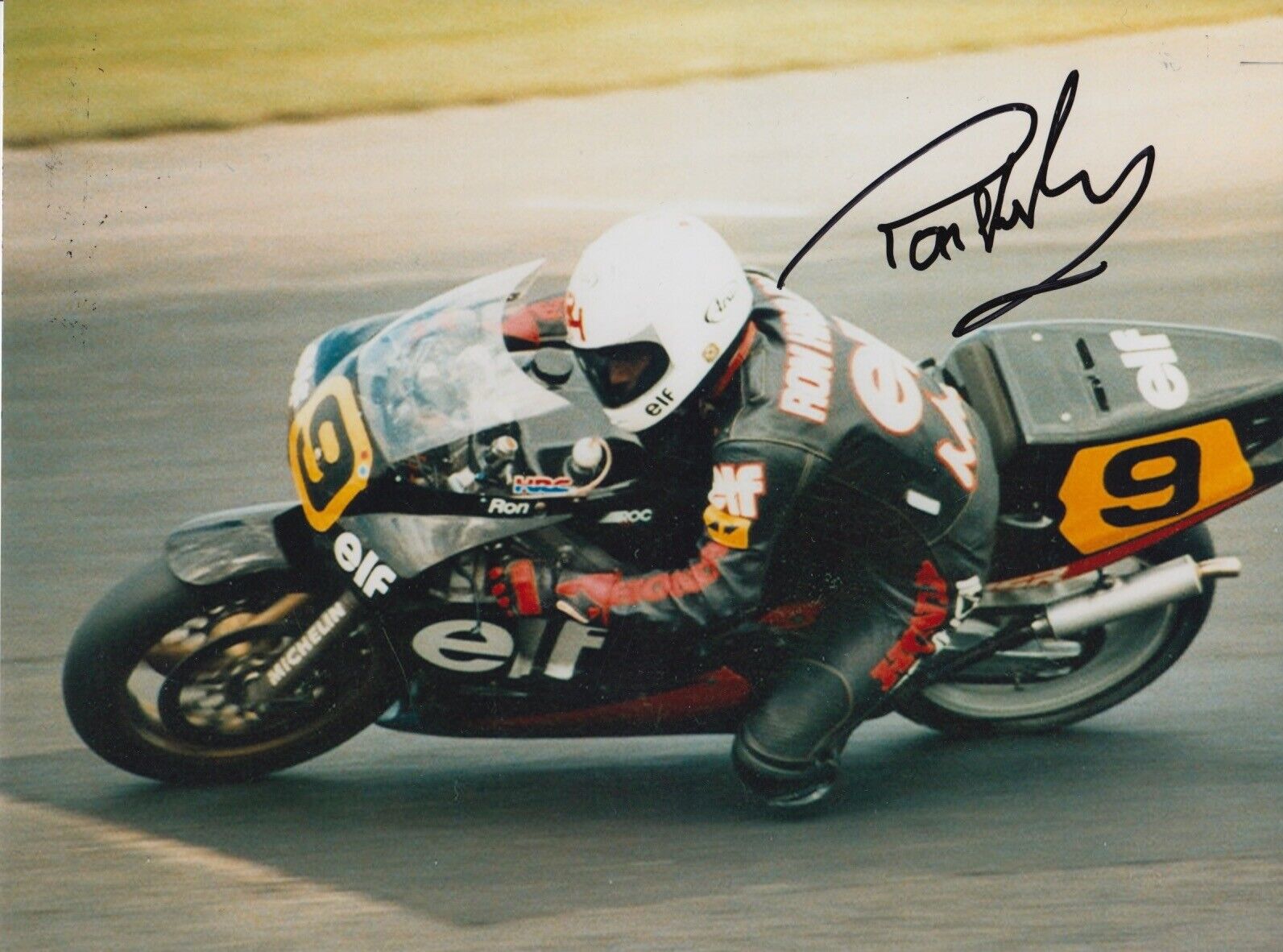 Ron Haslam Hand Signed 8x6 Photo Poster painting Superbikes Autograph MotoGP, BSB, WSBK