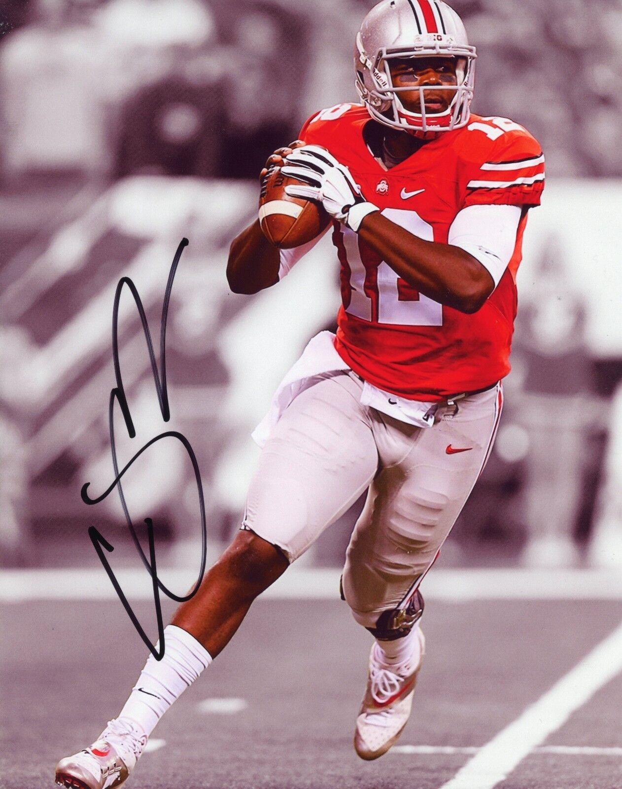 ~~ CARDALE JONES Authentic Hand-Signed Ohio State Spotlight