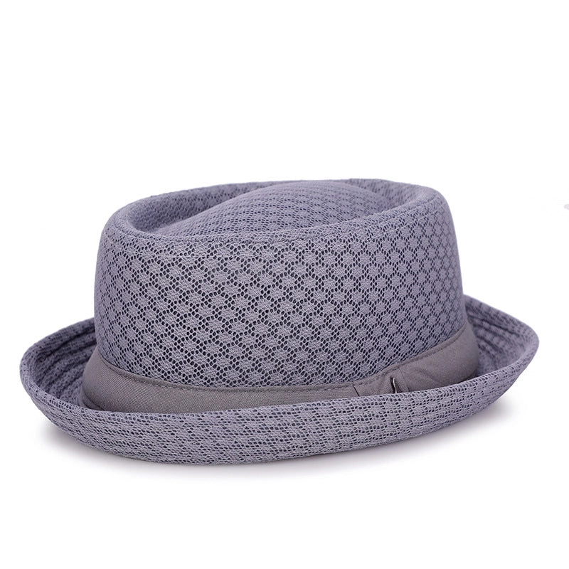 Men’s Elegant Solid Color Side Of Fungus Fedora Hat