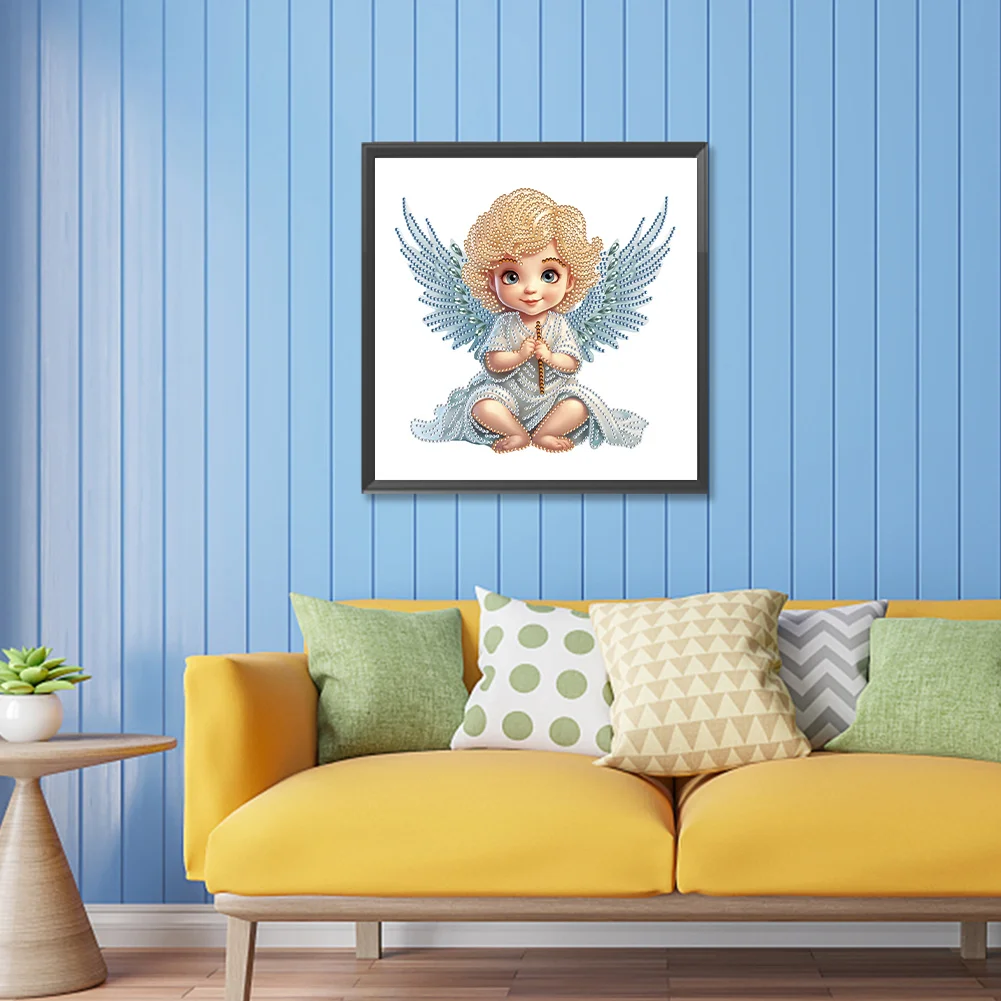 Diamond Painting - Partial Special Shaped Drill - Angel Baby(Canvas|30*30cm)