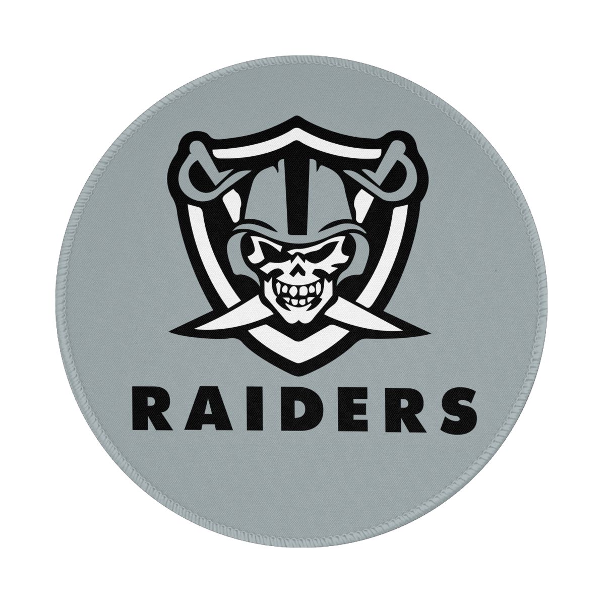 Las Vegas Raiders Skull Non-Slip Rubber Round Mouse Pad