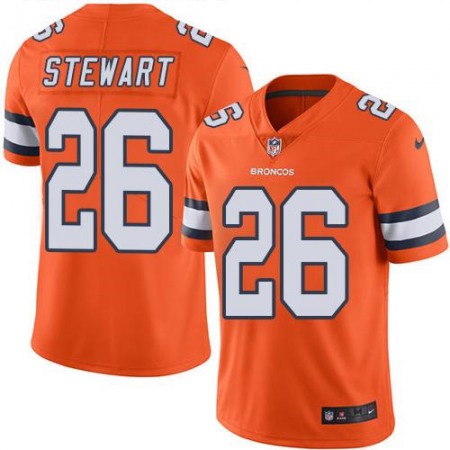 Broncos #26 Darian Stewart Orange Men's Stitched NFL Limited Rush Jersey