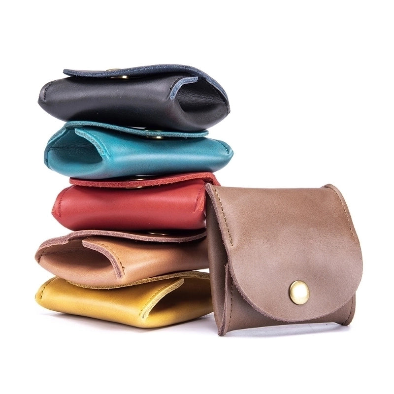 Japanese Genuine Leather Coin Bag Mini Earphone Bag Storage Bag Cowhide Small Money Bag Coin Purse