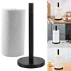 Stainless Steel Free Standing Paper Roll Holder for Kitchen Bathroom Countertop