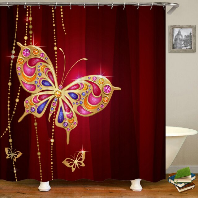 

Shower Curtain – Butterfly-180*180cm, 501 Original