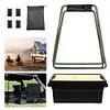 Camping Foldable Metal Stand Stainless Steel Stand for Outdoor Picnic (Green)
