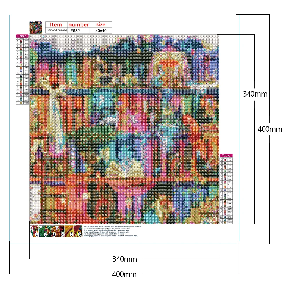 Diamond Painting - Full Round/Square Drill - Fantasy Books(30*30 - 50*50cm)