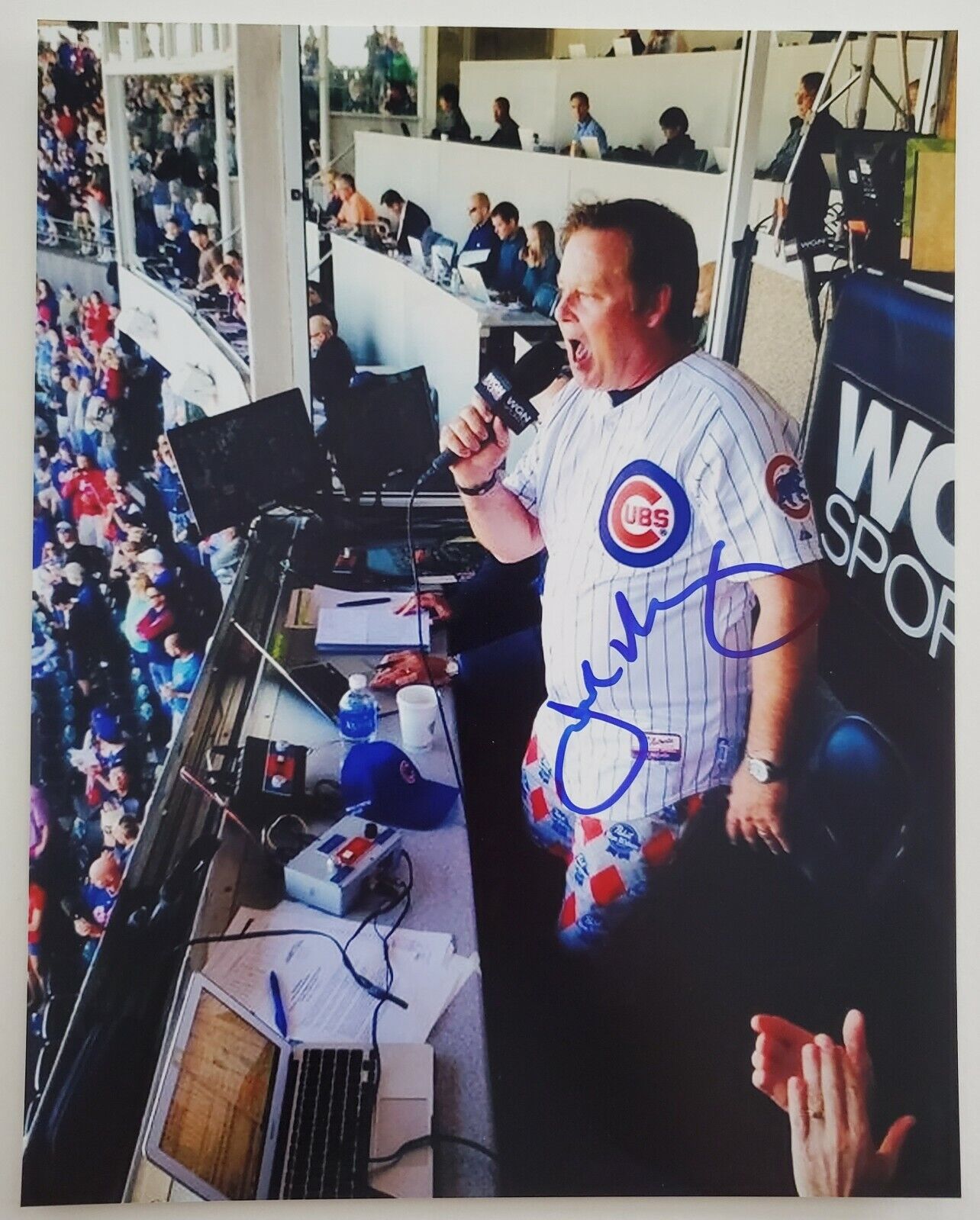 Joel Murray Signed Chicago Cubs 8x10 Photo Poster painting Mad Men First Pitch Comedian RAD