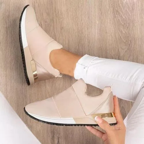Vulcanize Shoes Sneakers Women Shoes Ladies Slip-On Solid Color Sneakers for Female Sport Mesh Casual Shoes for Women