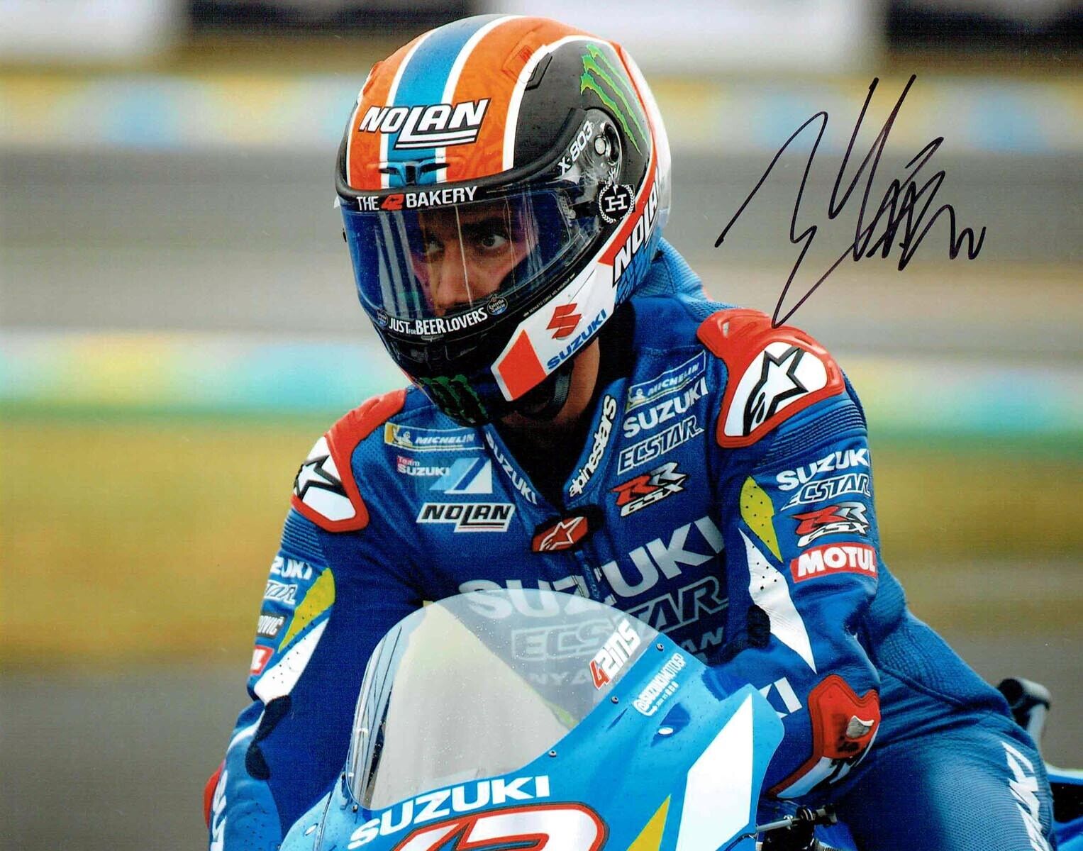 Alex RINS 2019 SIGNED MOTOGP Autograph 10x8 SUZUKI Photo Poster painting 1 AFTAL COA