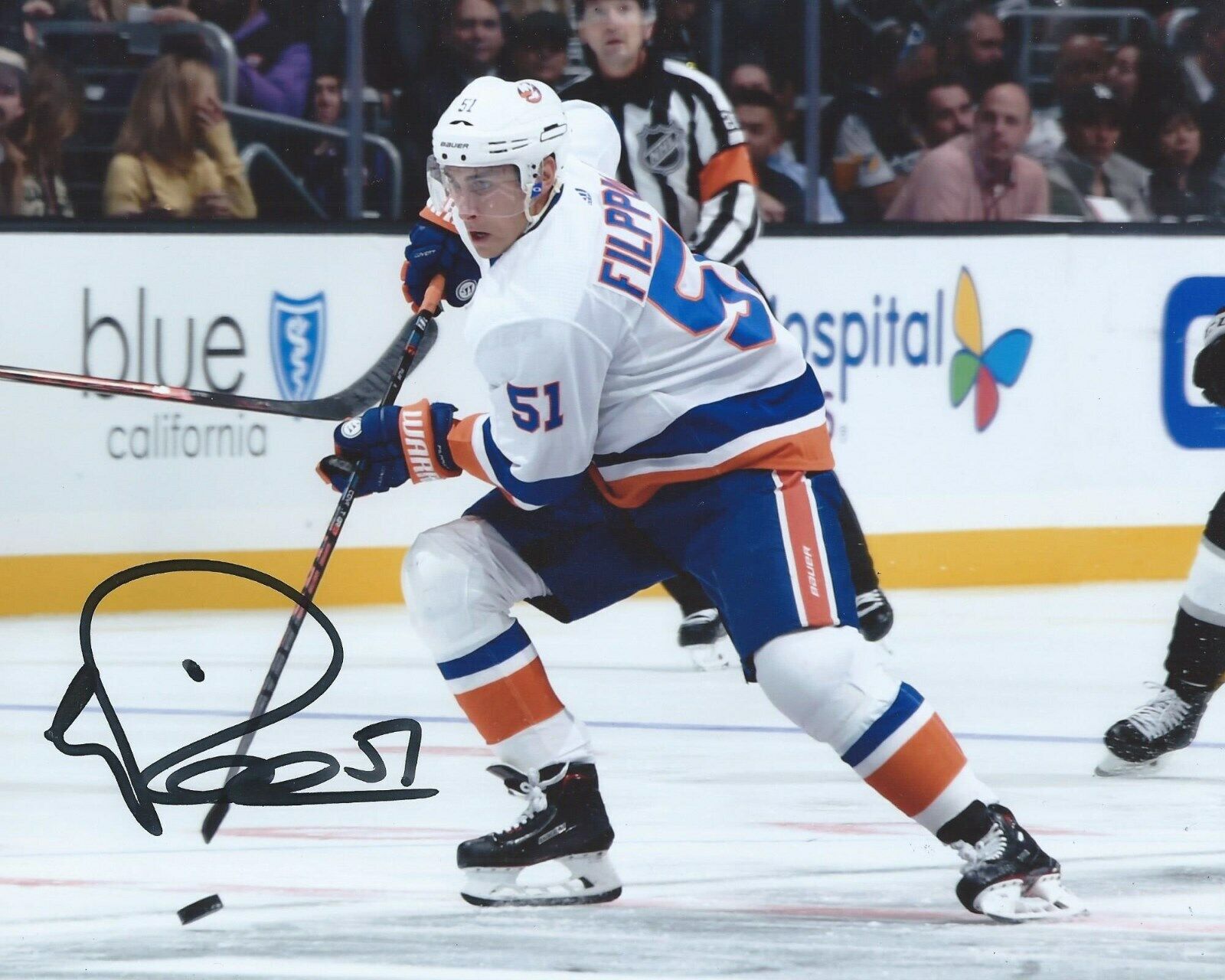 Valtteri Filppula Signed 8x10 Photo Poster painting New York Islanders Autographed COA B