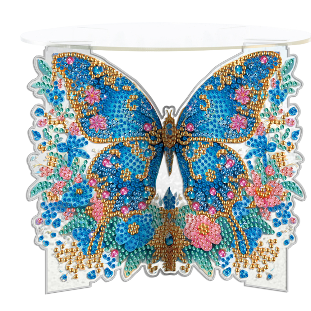 Acrylic Butterfly Flower Diamond Painting Plant Corner Stand for DIY Art Craft