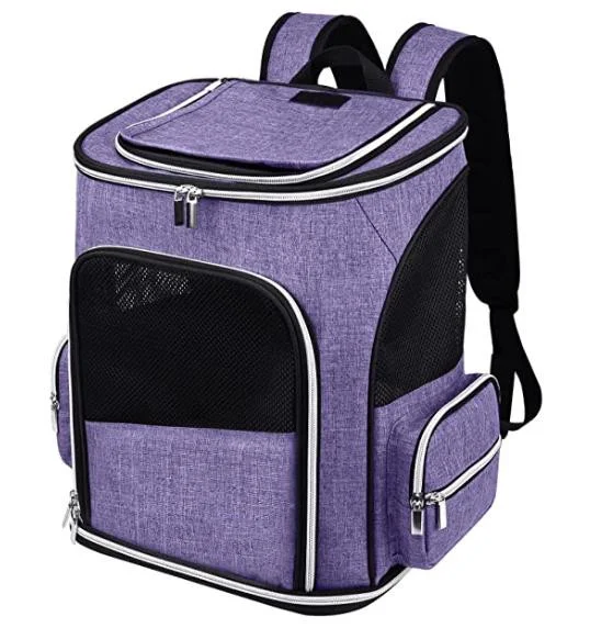 Fuldpet Expandable Pet Carrier Backpack，Pet Backpack for Small Cats Puppies Dogs Bunny, Airline-Approved Ventilate Backpack for Travel, Hiking and Outdoor Use