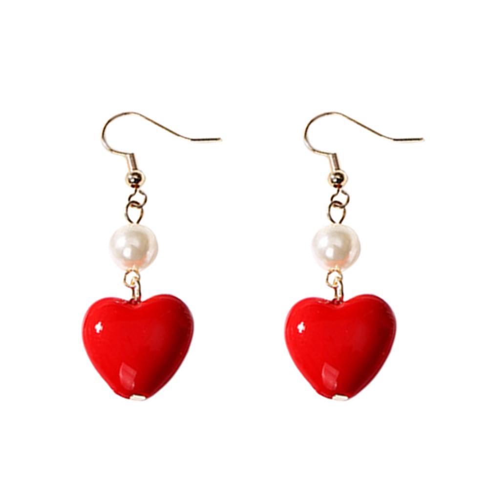 

Fashion Women Irregular Love Heart Dangle Hook Geometric Drop Earrings Gift, 501 Original