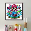 Super Mario-11CT Stamped Cross Stitch 40*40cm/15.75*15.75in tapestrymarket
