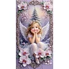 Cute angel girl Full DIY 5D rond pierres gem art kits de peinture diamant pour adultes/d&eacute;butants id&eacute;es cadeaux d&eacute;co murale maison 15,75x27,56in