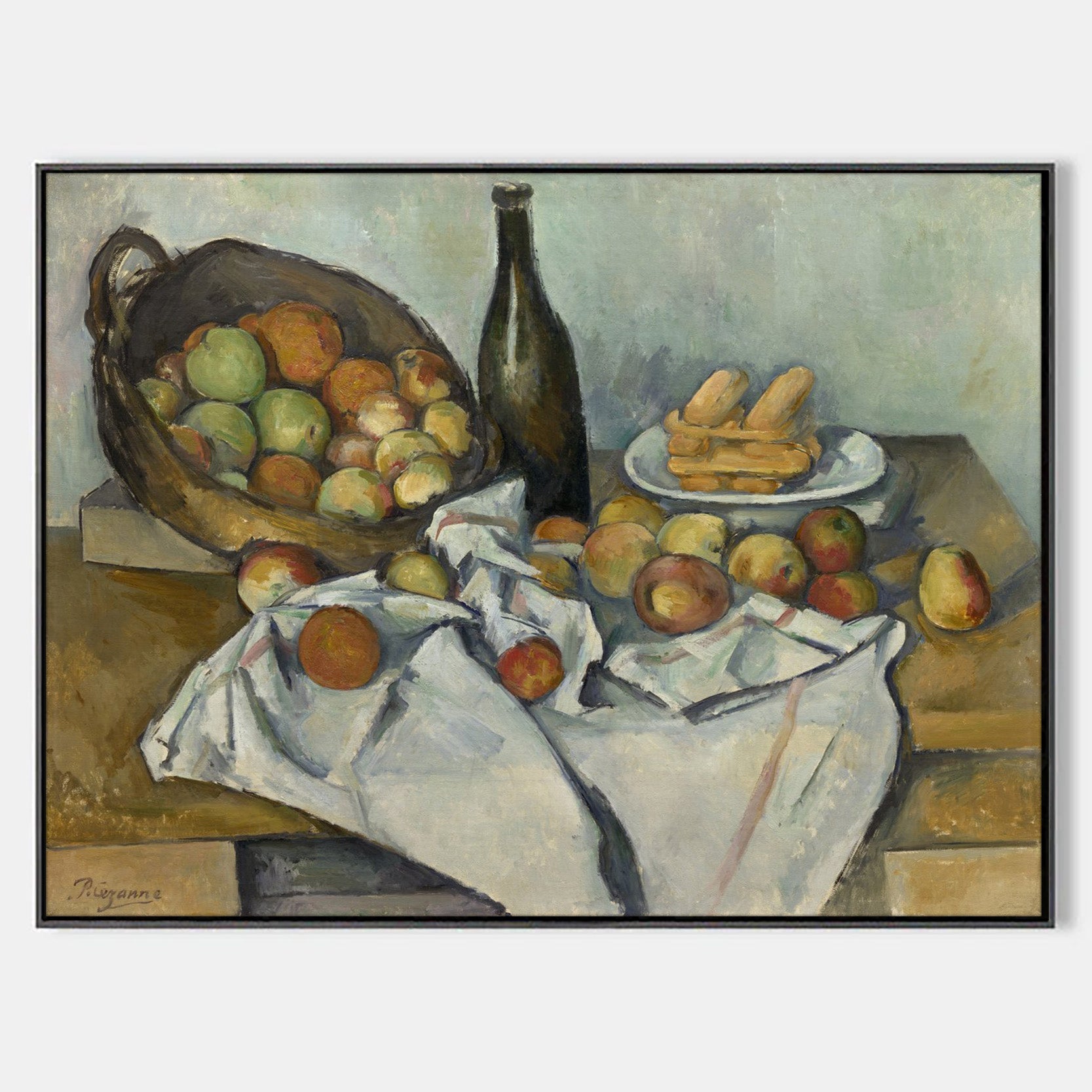 Arabelart The Basket of Apples by Paul C&eacute;zanne - Famous Art Reproduction