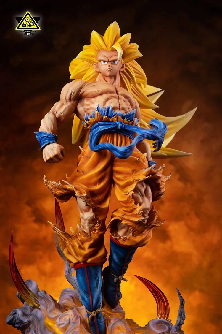 MX-STUDIO Super Saiyan 3 Son Goku Dragon Ball 1/6 Resin Model Statue Anime