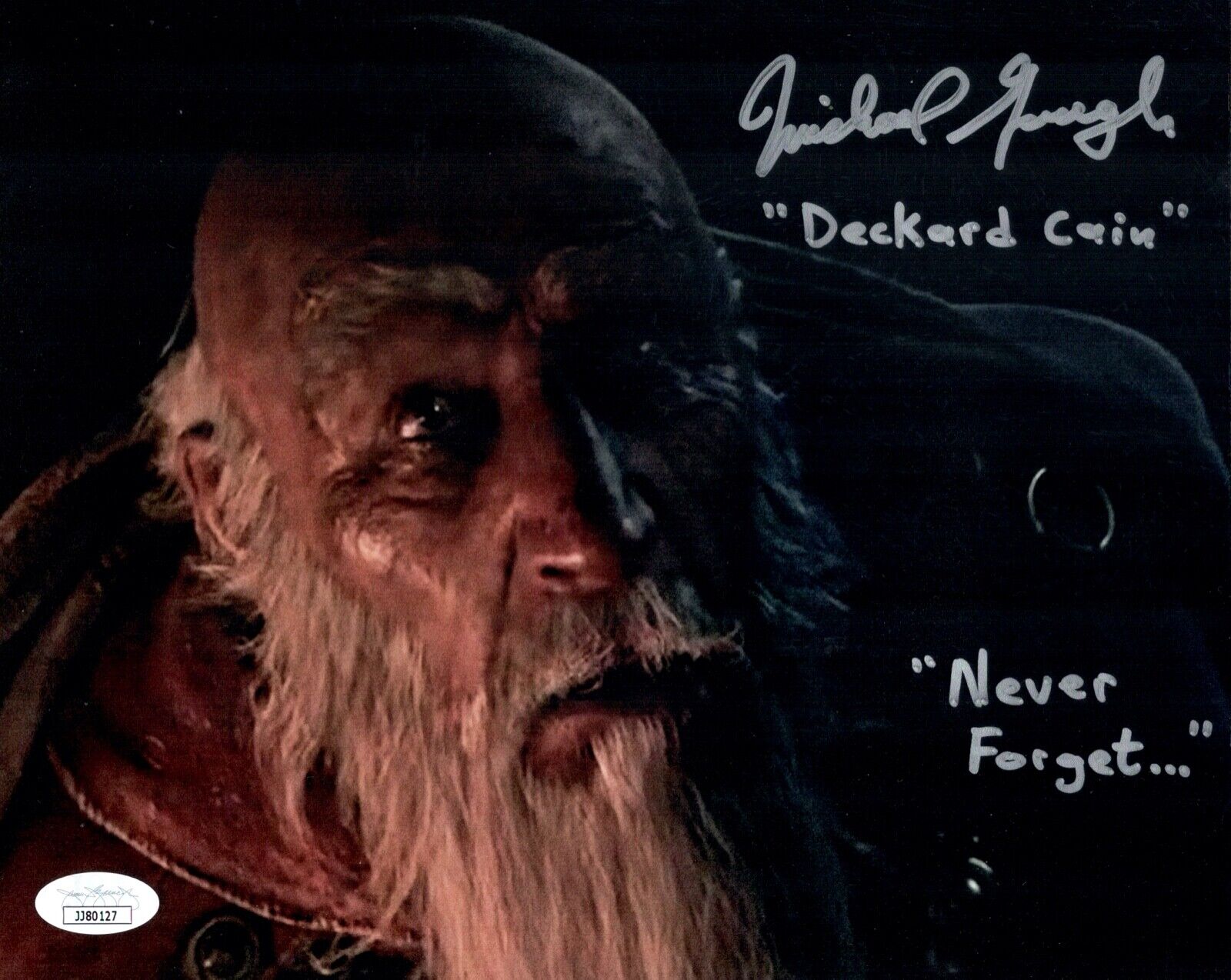 MICHAEL GOUGH Signed 8x10 Photo Poster painting DIABLO DECKARD CAIN Autograph COA JSA Cert