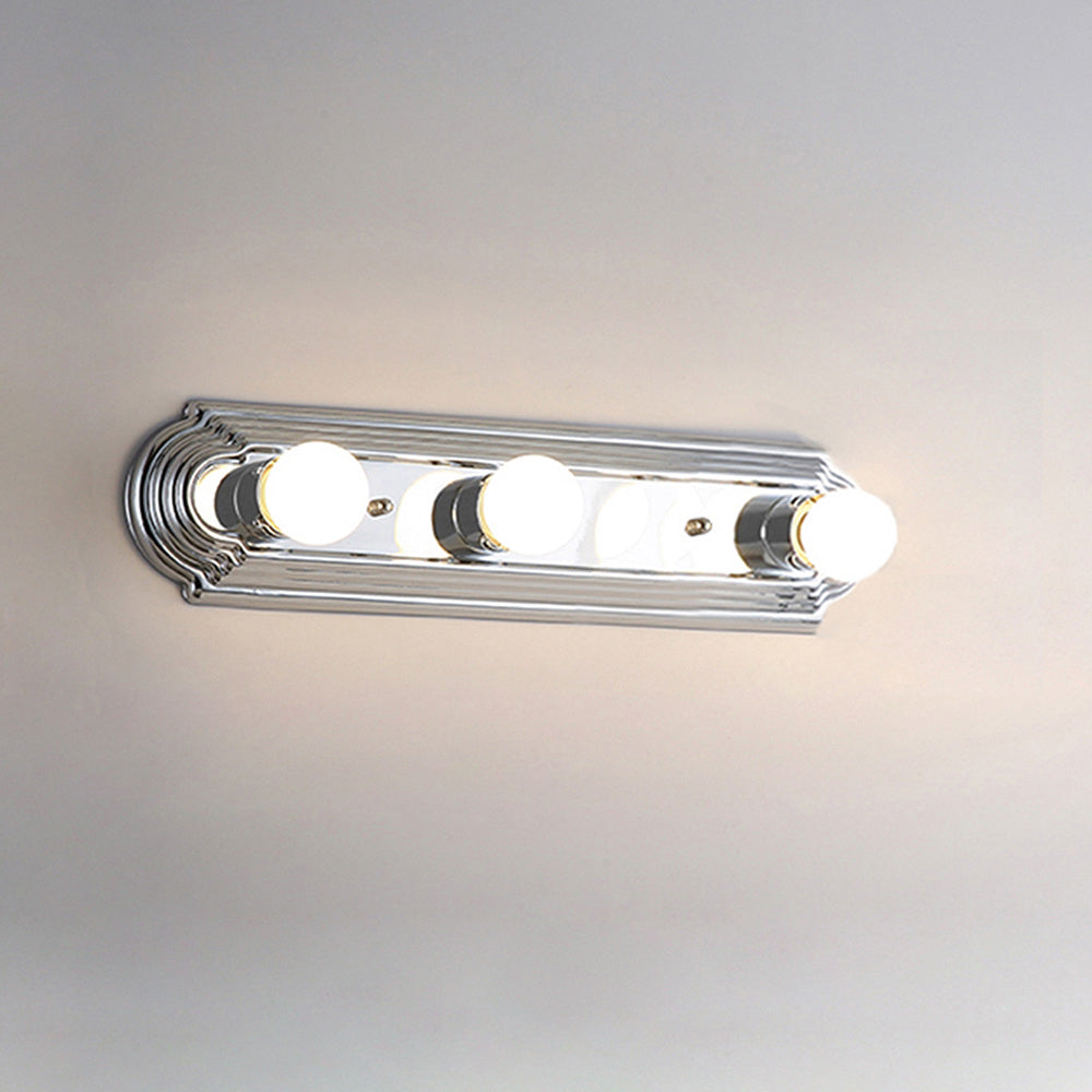 Nordic Metal Silver Bathroom Vanity Lighting